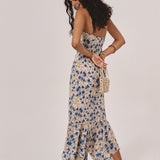 Vestido Maxi de Tirantes Espagueti Floral para Noches de Verano