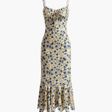 Vestido Maxi de Tirantes Espagueti Floral para Noches de Verano