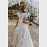 Vestido de Encaje Bohemio – Diseño Alto-Bajo para Celebraciones al Aire Libre