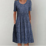 Marta | Vestido Midi con Mangas y Cubierta Moldeadora