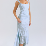 Vestido Maxi de Novia con Corsé de Encaje