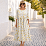 Claudia | Vestido de Estampado Floral con Ambiente de Verano