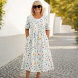 Sonia | Vestido Midi de Estampado Floral