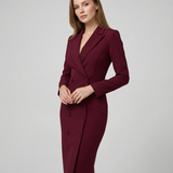 Vestido Blazer Negro Chic – Diseño Minimalista Ajustado para una Sofisticación Moderna
