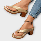 Emily - Zapatillas ortopédicas con tacón