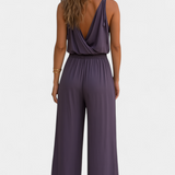 Lorena | Vestido Mono con Acentos Dorados y Escotes