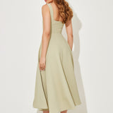 Amélia™ | Vestido Midi, Comprobado y Suave