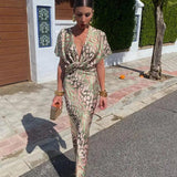 Constança | Vestido Floral con Detalles Plisados y Escote en V