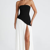 Vestido Maxi Sin Tirantes Tessa