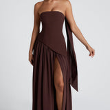 Vestido Maxi Sin Tirantes Tessa