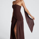 Vestido Maxi Sin Tirantes Tessa