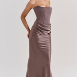 Vestido Maxi Corsé Sin Tirantes Mia