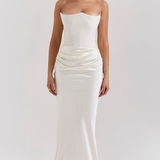 Vestido Maxi Corsé Sin Tirantes Mia