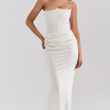 Vestido Maxi Corsé Sin Tirantes Mia