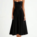 Odette Élégance | Vestido midi con cintura estructurada