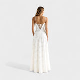 Verona - Maxi vestido con detalles de encaje floral