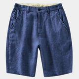 Felix™ | Pantalones Cortos de Lino Azul Horizonte