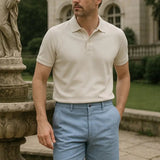 Felix™ | Pantalones Cortos de Lino Azul Horizonte