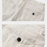 Felix™ | Pantalones Cortos de Lino Azul Horizonte