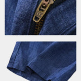Felix™ | Pantalones Cortos de Lino Azul Horizonte