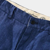 Felix™ | Pantalones Cortos de Lino Azul Horizonte