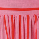 Vestido Maxi de Playa de Verano con Tirantes a Rayas