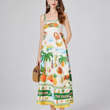 Vestido Maxi de Verano Floral de Playa