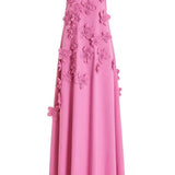 Vestido Maxi de Verano Sin Mangas Adornado con Flores