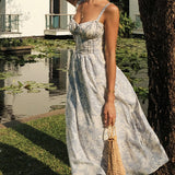 Vestido Midi de Cóctel Floral de Verano
