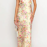 Vestido Maxi Amarillo de Verano