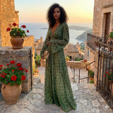 Vestido de verano largo clásico de playa para mujeres