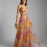 Vestido Maxi Floral de Noche para Mujeres