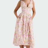 Kateřina – Vestido Midi Romántico Exclusivo
