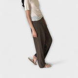 Julia - Pantalones a Rayas Plegables