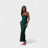Carmen | Vestido sin mangas de satén