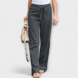 Loreen - Pantalones de lino de verano