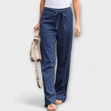 Loreen - Pantalones de lino de verano
