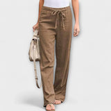 Loreen - Pantalones de lino de verano