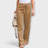 Loreen - Pantalones de lino de verano