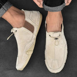 Laurits - Zapatos de Cuero Slip-Ons