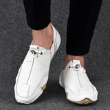 Laurits - Zapatos de Cuero Slip-Ons