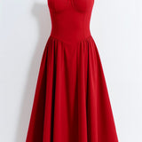 Odette Élégance | Vestido midi con corsé estructurado
