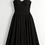 Odette Élégance | Vestido midi con cintura estructurada