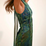 Vestido Maxi de Fiesta Inspirado en Monet