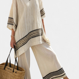 Noémia | Elegante Conjunto de Lino de Bambú Daisy