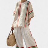 Beatriz | Conjunto para el Mar Mediterráneo Daisy Lino Bambú Cintas