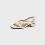 Evelyn - Sandalias Planas Elegantes Minna con Excelente Adorno