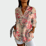 Camisa de estilo con estampado floral