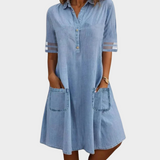 Vestido de mezclilla ligero y transpirable