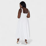 Maribel - Midi con escote cuadrado